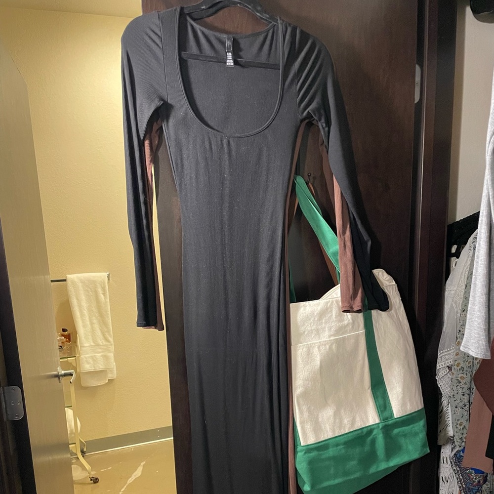 Two long sleeve SKIMS dresses